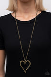 Hopelessly In Love - Brass - Paparazzi Accessories