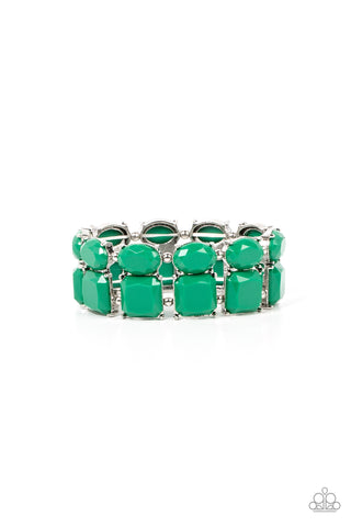 Dont Forget Your Toga - Green - Paparazzi Accessories