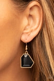 Double-DEFACED - Gold - Paparazzi Accessories