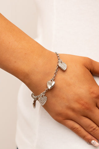 Lusty Lockets - White - Paparazzi Accessories
