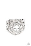 Understated Drama - White - Paparazzi Accessories