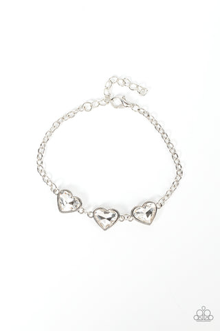 Little Heartbreaker - White - Paparazzi Accessories