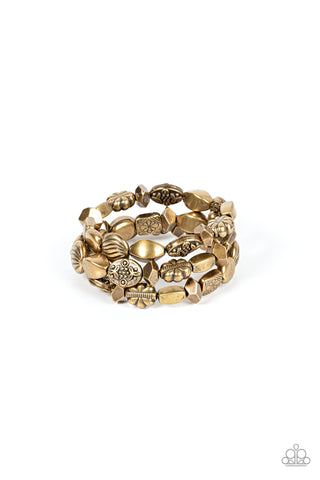 Charmingly Cottagecore - Brass - Paparazzi Accessories