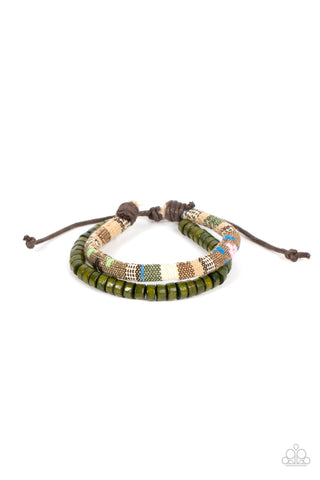 Pack your Poncho - Green - Paparazzi Accessories