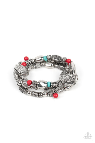 Western Quest - Red - Paparazzi Accessories