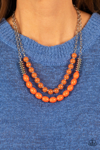 Venetian Voyage - Orange - Paparazzi Accessories