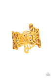 Butterfly Breeze - Yellow - Paparazzi Accessories