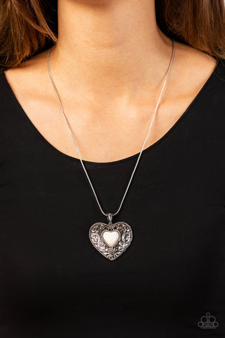 Wholeheartedly Whimsical - White - Paparazzi Accessories