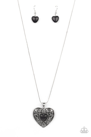 Wholeheartedly Whimsical - Black - Paparazzi Accessories