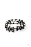 Colorfully Coiled - Black - Paparazzi Accessories