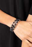 Colorfully Coiled - Black - Paparazzi Accessories