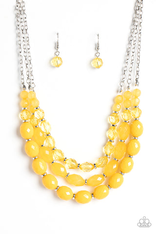 Tropical Hideaway - Yellow - Paparazzi Accessories