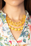 Tropical Hideaway - Yellow - Paparazzi Accessories