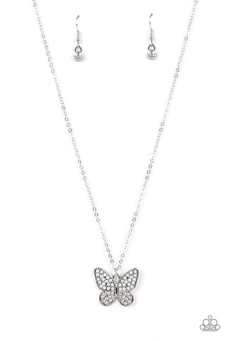 Flutter Forte - White - Paparazzi Accessories