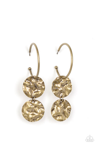 Sending Shock Waves - Brass - Paparazzi Accessories