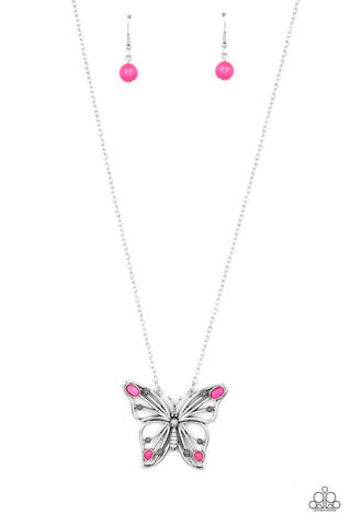 Badlands Butterfly - Pink - Paparazzi Accessories