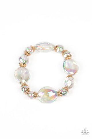 Iridescent Illusions - Gold - Paparazzi Accessories
