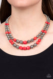 Country Road Trip - Red - Paparazzi Accessories