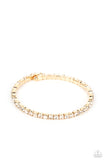 Rhinestone Spell - Gold - Paparazzi Accessories
