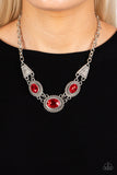 Textured TRAPEZOID - Red - Paparazzi Accessories