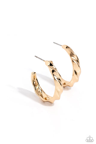 HOOP it Up - Gold - Paparazzi Accessories