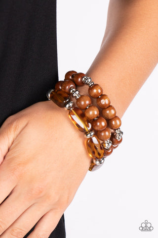 WILD-Mannered - Brown - Paparazzi Accessories