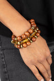 WILD-Mannered - Brass - Paparazzi Accessories