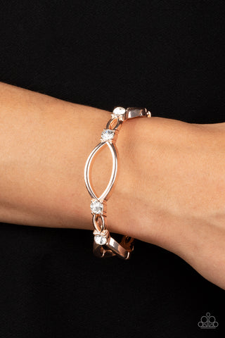 Interwoven Illusion - Rose Gold - Paparazzi Accessories