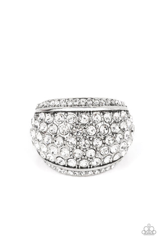 Running OFF SPARKLE - White - Paparazzi Accessories