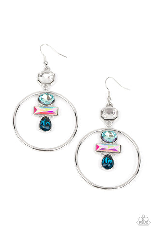 Geometric Glam - Blue - Paparazzi Accessories