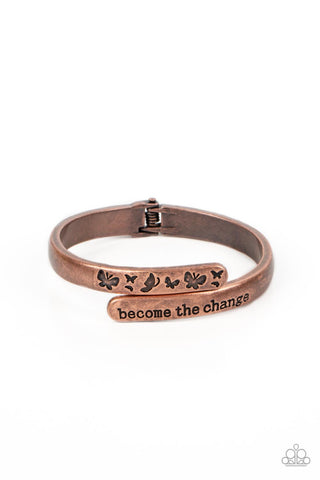 WINGS of Change - Copper - Paparazzi Accessories