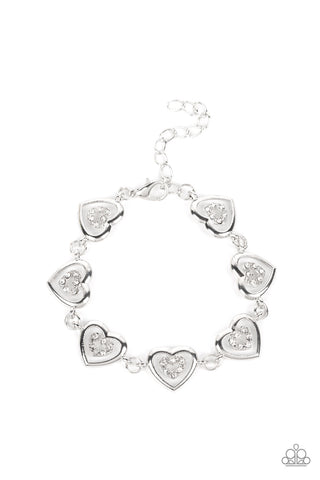 Catching Feelings - White - Paparazzi Accessories