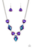 Glittering Geometrics - Purple - Paparazzi Accessories