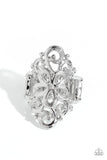 Fantastically Floral - Silver - Paparazzi Accessories