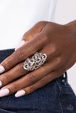 Fantastically Floral - Silver - Paparazzi Accessories