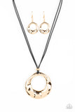 Tectonic Treasure - Gold - Paparazzi Accessories