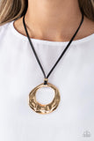 Tectonic Treasure - Gold - Paparazzi Accessories