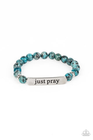 Just Pray - Blue - Paparazzi Accessories