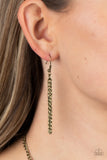 Iced Iron - Brass - Paparazzi Accessories
