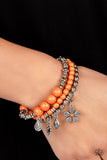 Individual Inflorescence - Orange - Paparazzi Accessories