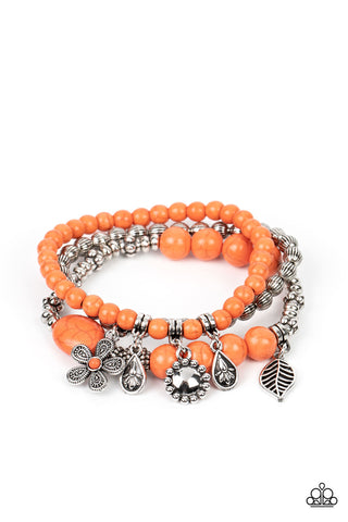 Individual Inflorescence - Orange - Paparazzi Accessories