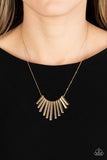 Leading MANE - Gold - Paparazzi Accessories