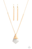 Posh Pyramid - Gold - Paparazzi Accessories