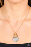 Posh Pyramid - Gold - Paparazzi Accessories