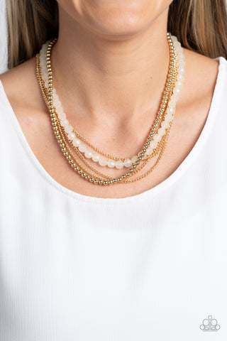 Boardwalk Babe - Gold - Paparazzi Accessories