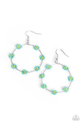 Dainty Daisies - Blue - Paparazzi Accessories