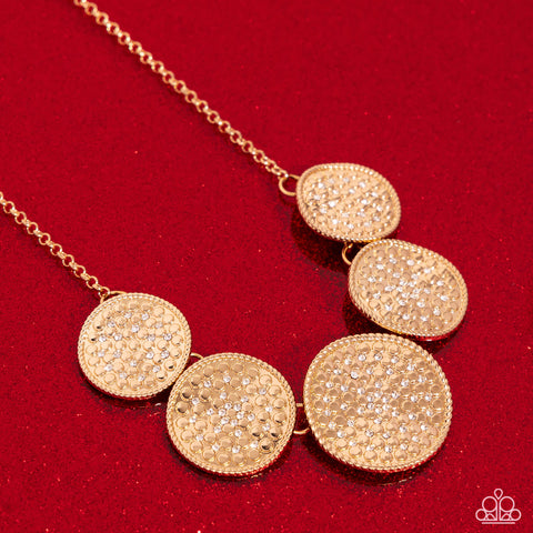 Medaled Mosaic - Gold - Paparazzi Accessories