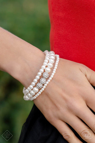 Showy Soprano - White - Paparazzi Accessories