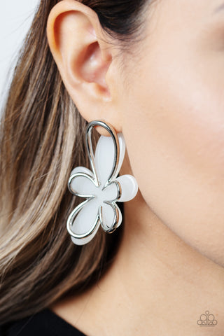 Glimmering Gardens - White - Paparazzi Accessories