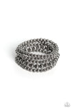 Sonoran Stripes - Silver - Paparazzi Accessories